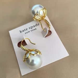 Kate Spade earrings gold pearl earringsl